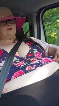 SSBBW ในรถเล่นท้อง