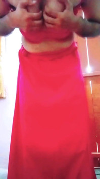 Indian Gay Crossdresser in Rainbow Saree Making Pride for Lgbt XXX