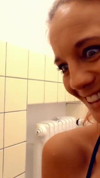 Hot redhead enjoys sucking and fucking big cock and squirts