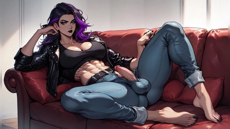 AI FUCK: Шмель с большим хуем кончает