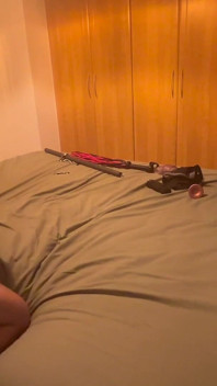 Femdom Wife Pegging Husband in a Straightjacket