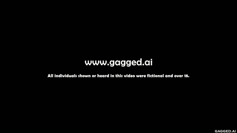 Gagged AI Cartoons: Handknebel von stieftochter