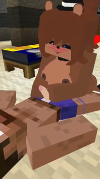 Minecraft Fapcraft: ediția clubului de noapte a lui Fazclaire futându-l pe Frennie, Freddy, în cur și pizdă