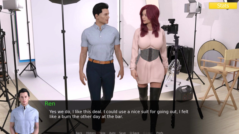 3D Cartoon Porn: Erotica 12 - Ren's Photoshoot med Madison och Mystery Girl skickar nakenbilder
