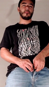 Masturbation Wearing Jeans