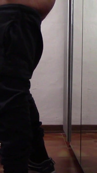 The MILF with Beautiful Legs and Pantyhose Irons and Gets Touched and Fucked