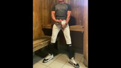 JockDad87: Jacked baseballista Jockdad87 Edge v sauně znovu