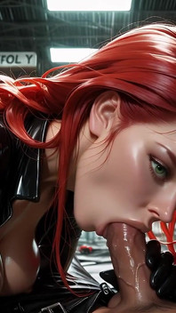 Black Widow’s Fuck and Facialized - Ai-generated