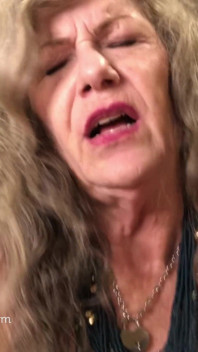 Moaning Granny POV Cocksucking, Cowgirl & Close up Squirting!