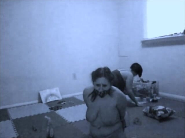 Selfgags classic: Caught on security cam: The punished babysitter!