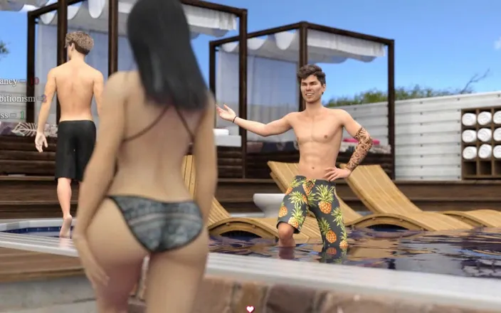 Dirty GamesXxX: Lisa: Pool party with two sexy girls ep.21