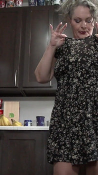 Mature MILF Torrey After Long Day at Work Comes Home Plays with Dildo