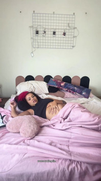 Bloated Belly Can't Sleep Nonstop Farts Under Blankets Chubby Girl