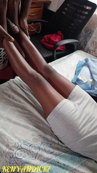 Morning Glory Fucking Petite Chocolate Lady with Hairy Pussy as She Moans for Pleasure