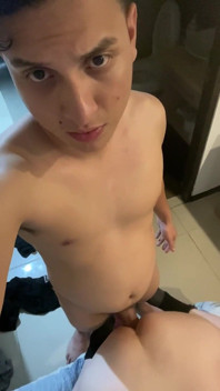 I gently open her ass and she asks me to give it harder