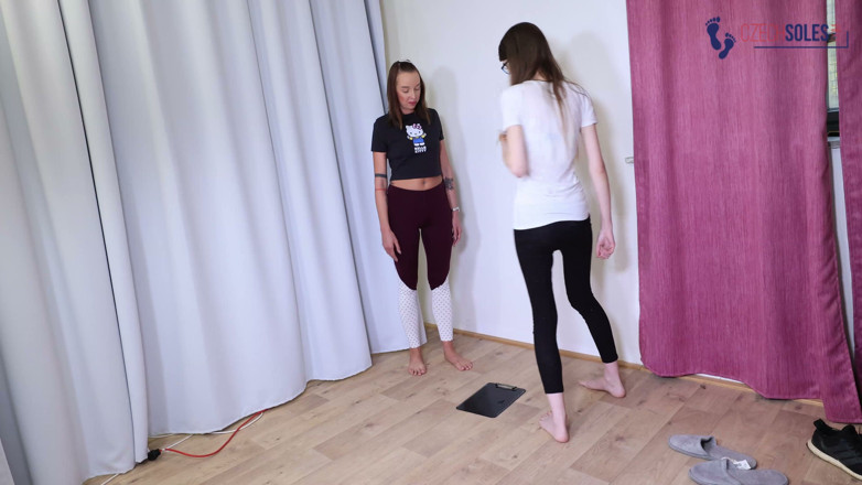 Czech Soles - foot fetish content: Two Big Feet Long Toes Babes Foot Compare