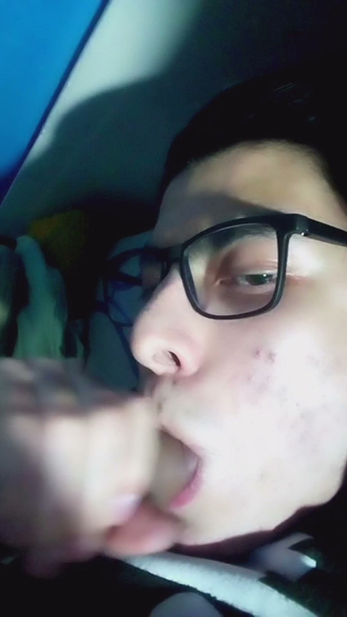 Celi Red: Selfsuck and Cum Twice in Mouth