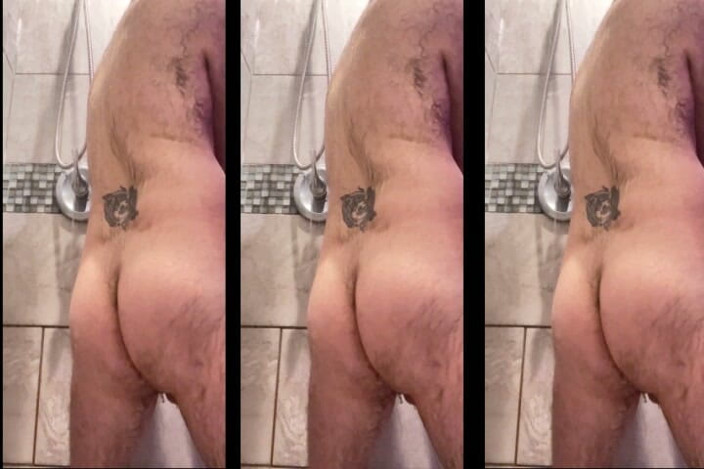 Hairy Wolf: Handsome Hairy Hung Shower Bator Horny at the Gym Needed...