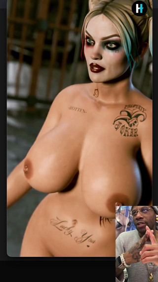 Good news media: Harley Quinn auf dem Arkham City Runway zeigt ihre thicc...