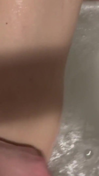 Hot Bath with Hot Hairy Bush Super Long Hair