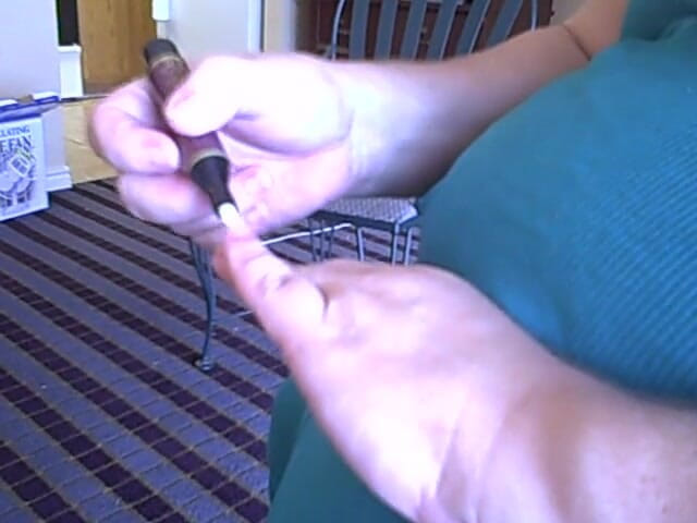BBW nurse Vicki adventures with friends: I file my nails and push back cuticles