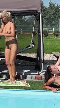 Group of Naughty Young Friends Having Fun