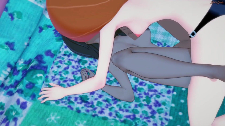 Hentai Smash: Kim Possible dimakan pepeknya oleh Pesaing Bonnie sebelum mengongkeknya dengan...