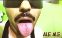 Ale Ale adventure: Поцелуи с языком, фетиш. Ale Ale Ale в видео от первого лица