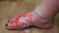 Anastasia Gree: Silent Magic: Wax Removal From the Foot