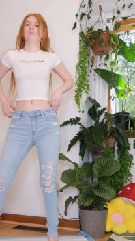 Wet jeans und höschen