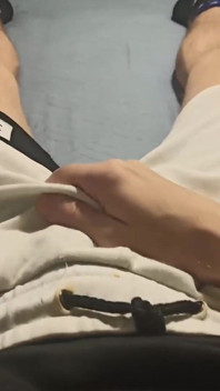 Guy Plays with His Big Dick and Gets