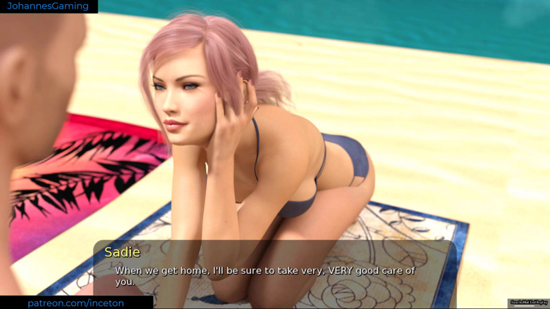 Johannes Gaming: Summer with mia - sadie fingering memeknya di pantai - ngentot sama...