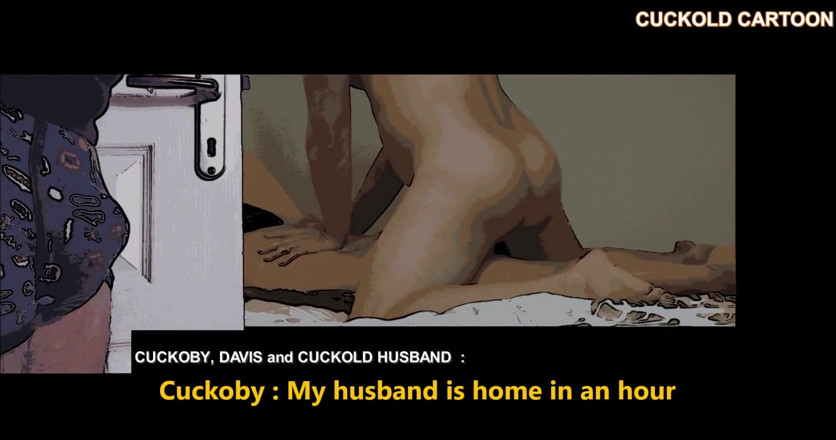 Cuckoby: 戴绿帽子的卡通：在丈夫面前肛交