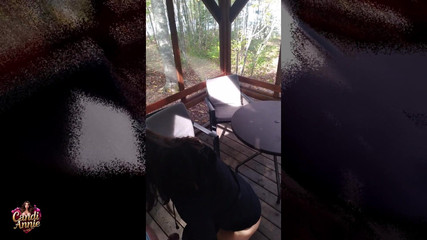 Candi Annie: Grande divertimento pov scopata nella foresta e ingoio di sperma -...