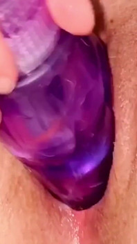 Fucking My Pretty Pink Pussy with a Dildo