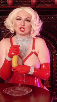 Latexová MILFka pokyny k honění JOI