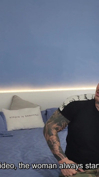 Interview with Young Man Ends with Live Sex