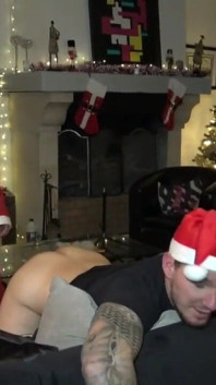 A boy fucked raw by Latino for Christmas