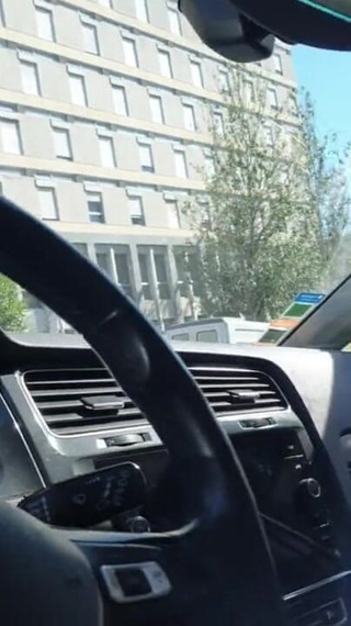 Dickflasher: Masturbation in a uber car