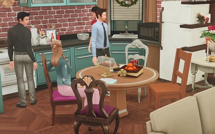 TheBlissfulSimmers: テレビ番組のXXX適応シリーズFriends_vol.3自宅でのグループ乱交