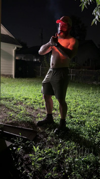Backyard Cigar, Cum and Piss