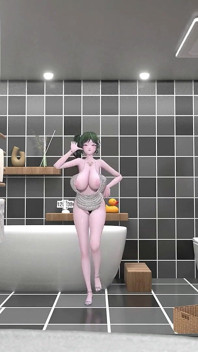 St. Louis koupelna svlékání Tanec Hentai Řekni mi píseň Azur Lane Mmd 3D měkké zelené barvy na vlasy Edit Smixix