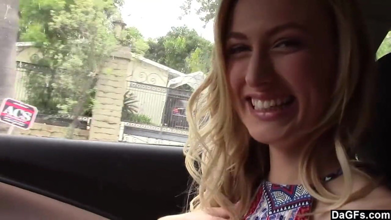 Dagfs: Picked up chick Alexa Grace pleasures big dick outdoors in...