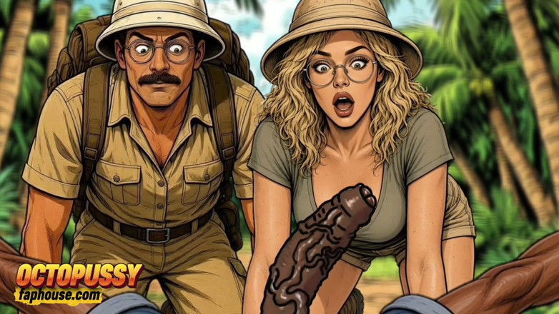 Octopussy Lovers Club: Extremo boquete e foda na selva, esposa branca e bbc