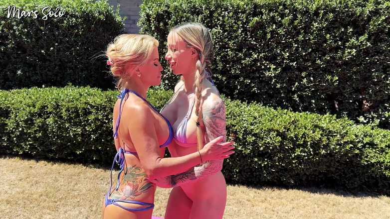 Mars solo: ストラップオンパニッシュメントラウンドでのオイルセックスレスル - マーズ・ソロ&amp;タチアナ