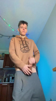 Huge Cumshot From a Skinny Boy with a Surprisingly Big Cock