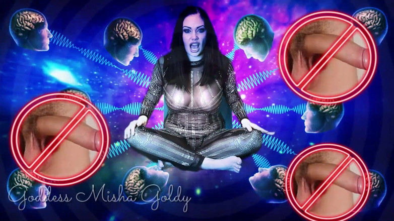 Goddess Misha Goldy: チンコ&amp;ケツの穴からクリトリス&amp;マンコの変身まで!女の子のように絶頂!クリトリスを揉みしだく!