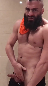 Stepdaddy Loves to Sniff Himself After His Training.