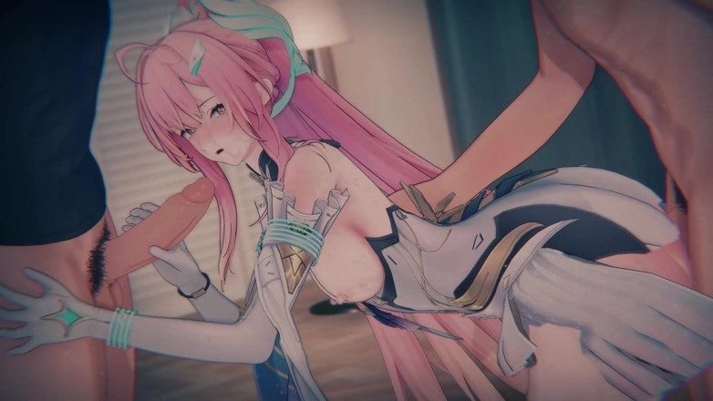 Tomu aisuman: Aemeath Resonator Overload: Kecantikan Cool terikat &amp; tembusan berganda sandwich sudut...