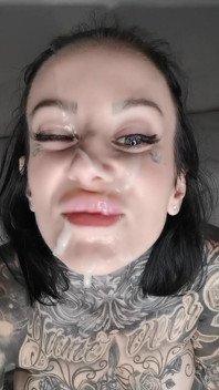 Huge cum facial